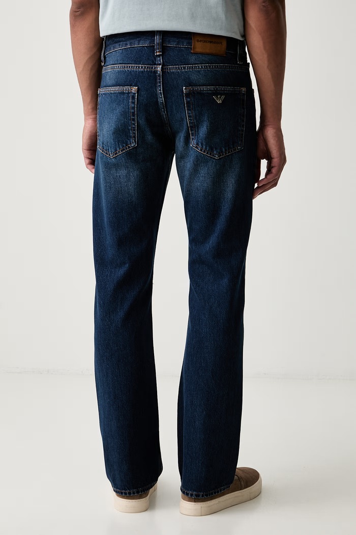 Odzież Emporio Armani jeansy regular męskie EM006386.AF29774 niebieski