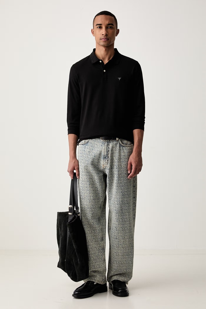 Emporio Armani jeansy relaxed fit męskie EM006488.AF27500 niebieski AW26