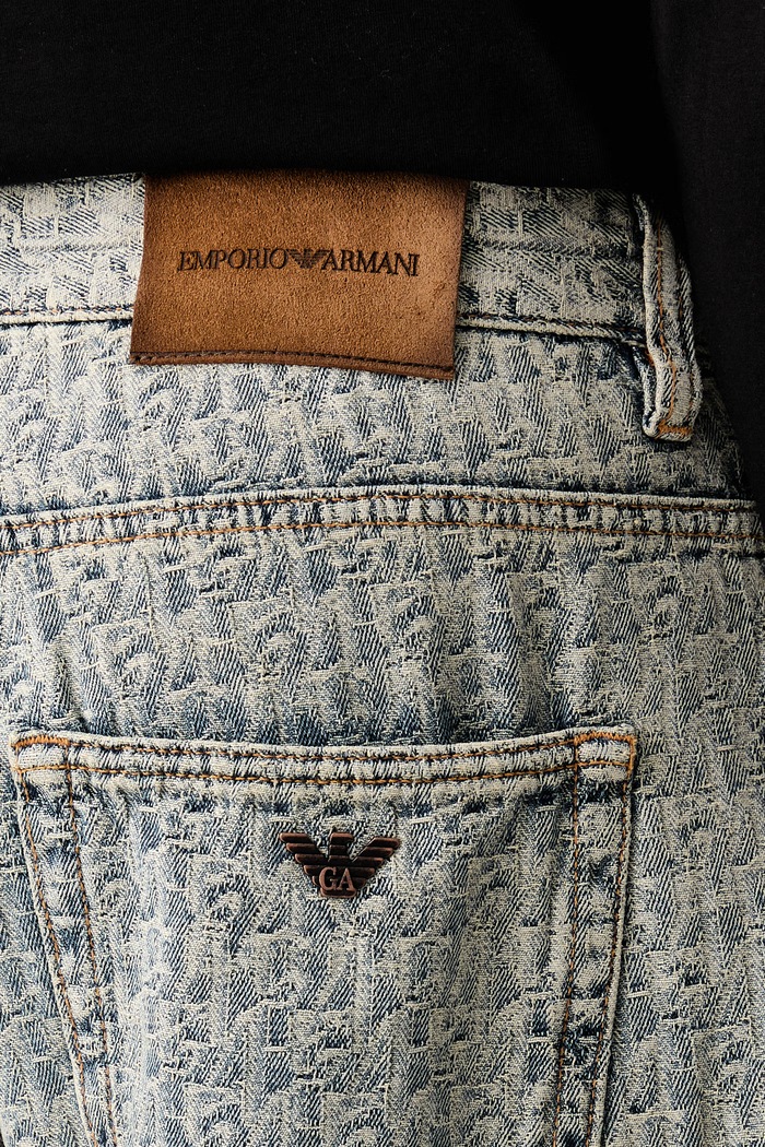 Emporio Armani jeansy relaxed fit męskie niebieski EM006488.AF27500
