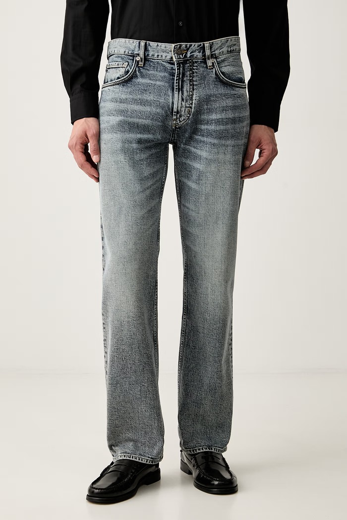 Emporio Armani jeansy straight męskie niebieski EM000763.AF27777