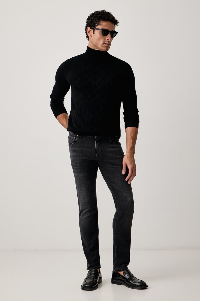 Joop! Jeansy slim fit męskie 30111315 czarny AW26