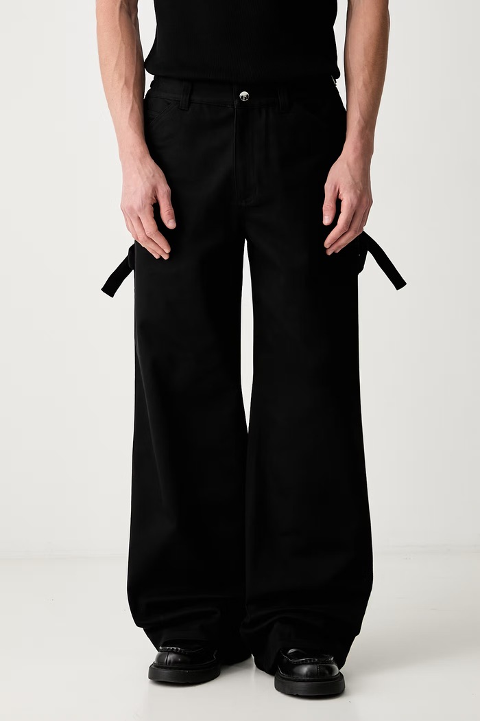 HELIOT EMIL jeansy relaxed fit męskie czarny AW26PRE.M.10.223