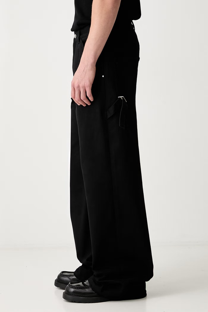 HELIOT EMIL jeansy relaxed fit męskie czarny AW26PRE.M.10.223