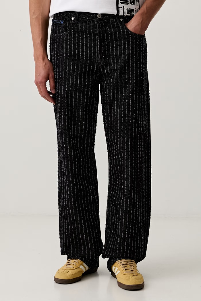Karl Lagerfeld Jeans jeansy relaxed fit męskie czarny B3M10056