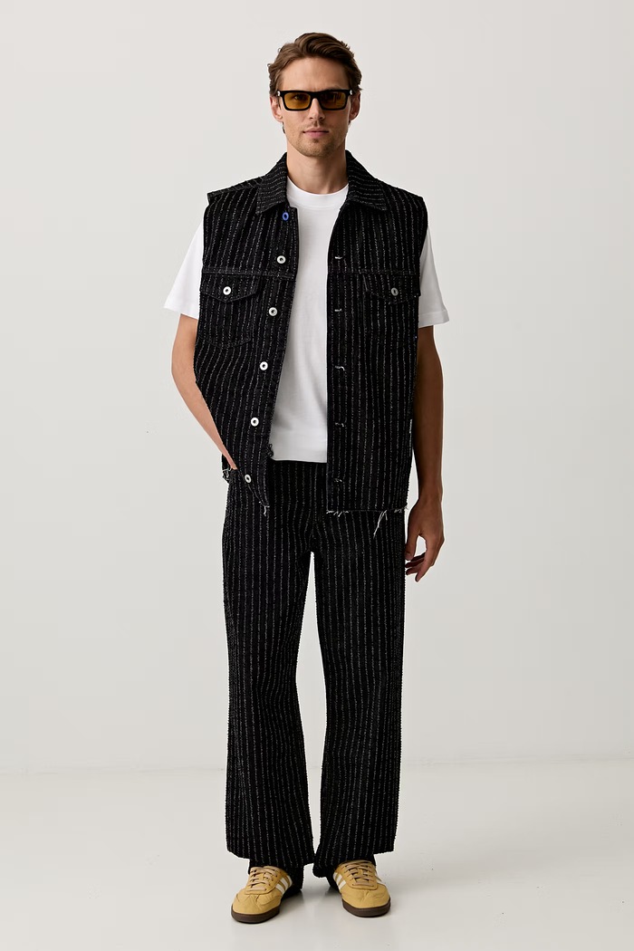 Karl Lagerfeld Jeans jeansy relaxed fit męskie B3M10056 czarny AW26