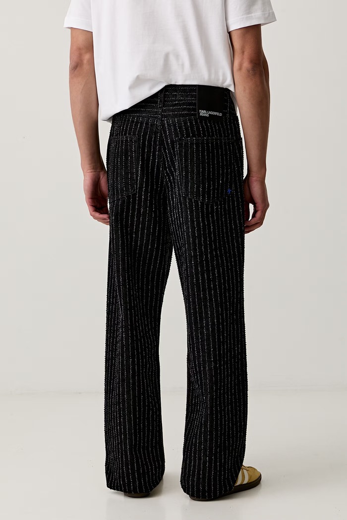 Odzież Karl Lagerfeld Jeans jeansy relaxed fit męskie B3M10056 czarny