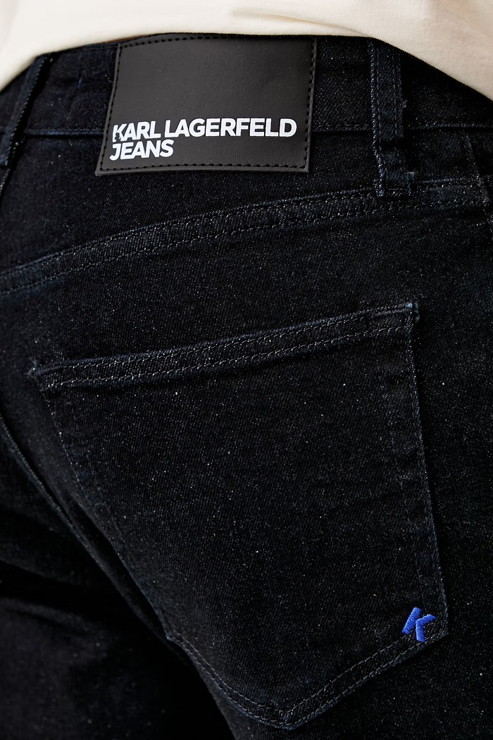 Karl Lagerfeld Jeans jeansy slim fit męskie granatowy B3M10050