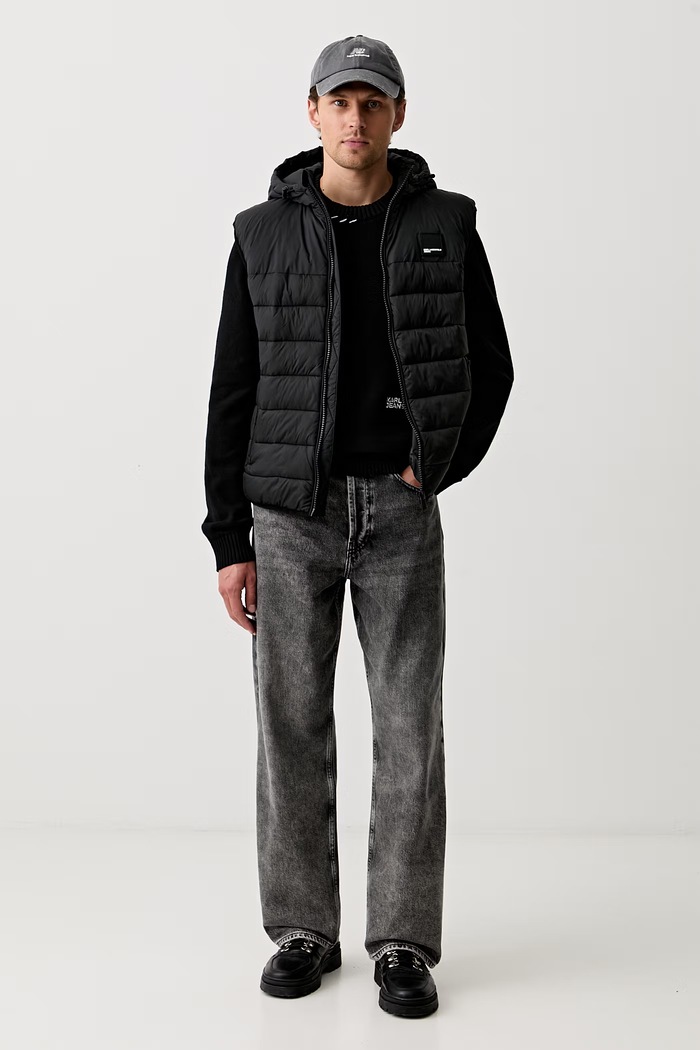 Karl Lagerfeld Jeans jeansy relaxed fit męskie B3M10006 szary AW26