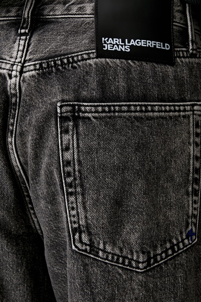 Karl Lagerfeld Jeans jeansy relaxed fit męskie szary B3M10006