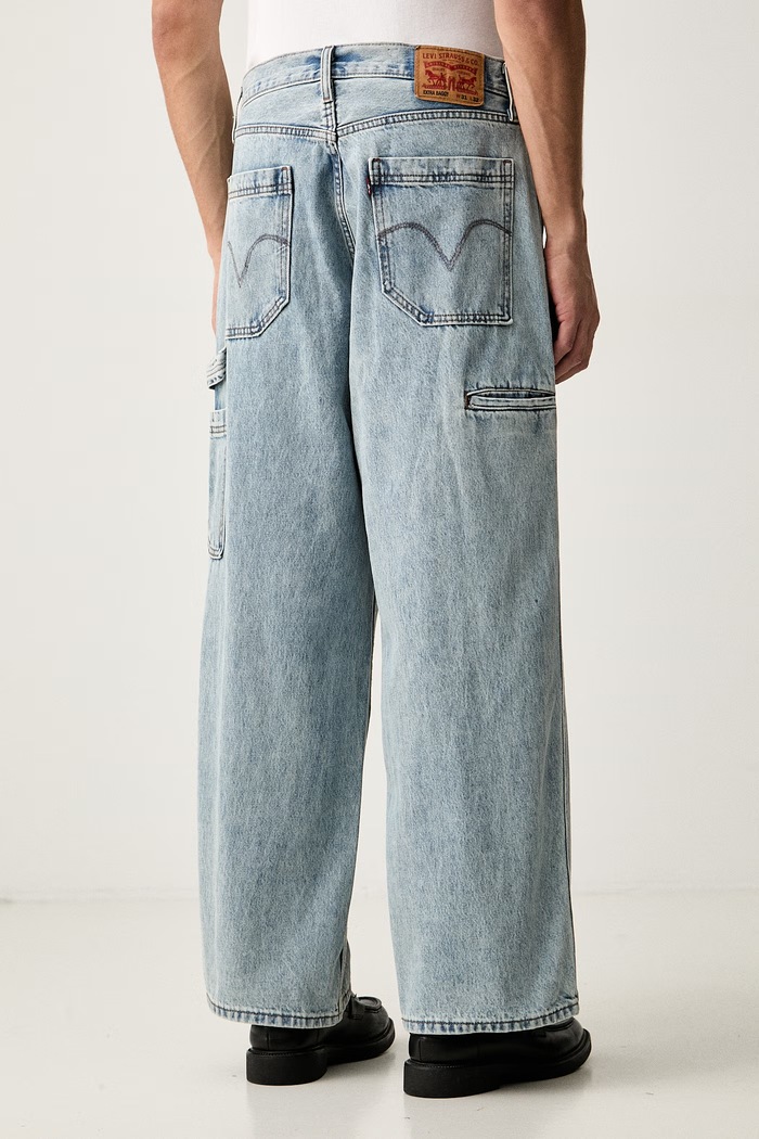Odzież Levi's jeansy relaxed fit męskie EXTRA BAGGY UTILITY 0081K niebieski