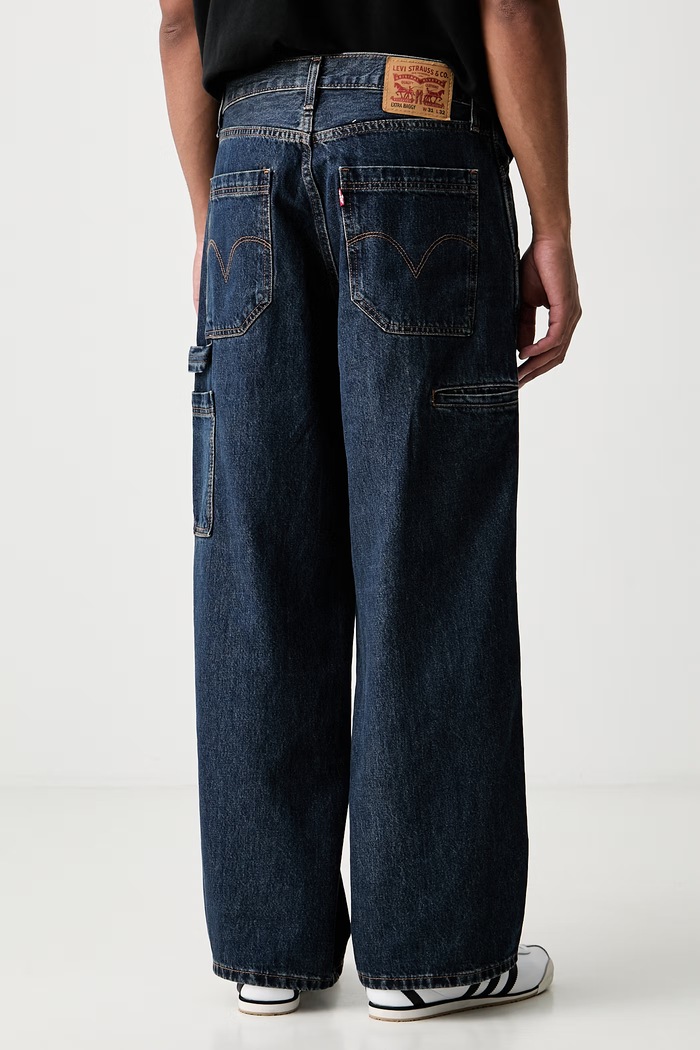 Odjeća Levi's relaxed fit traperice za muškarce EXTRA BAGGY UTILITY 0081K mornarsko plava