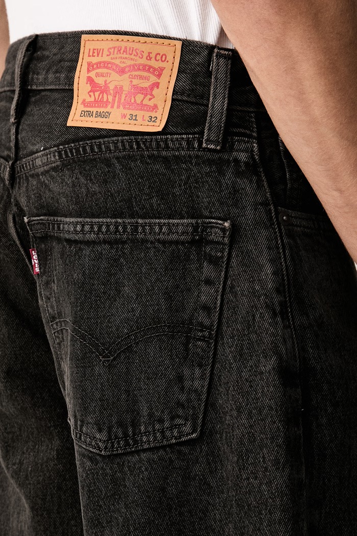 Levi's rifle pánske EXTRA BAGGY čierna 006IC