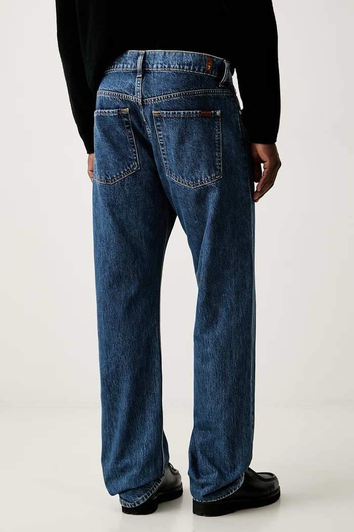 Odzież 7 FOR ALL MANKIND jeansy straight męskie 7TD80066 niebieski