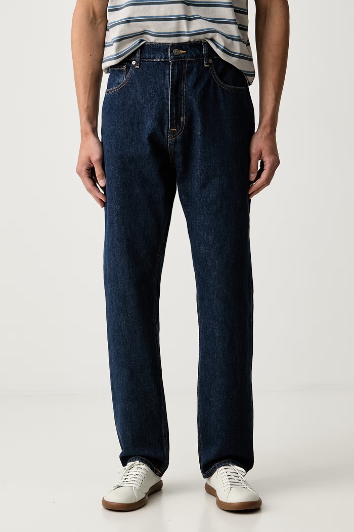 7 FOR ALL MANKIND ravne kavbojke moške mornarsko modra 7TD80066