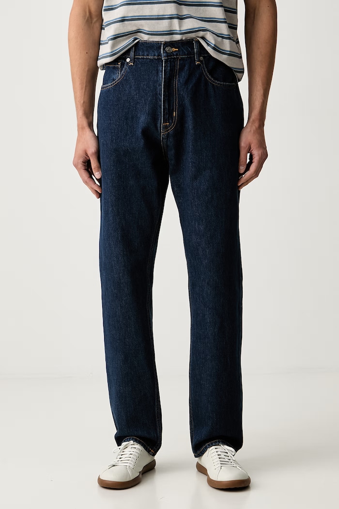 7 FOR ALL MANKIND ravne kavbojke moške mornarsko modra 7TD80066