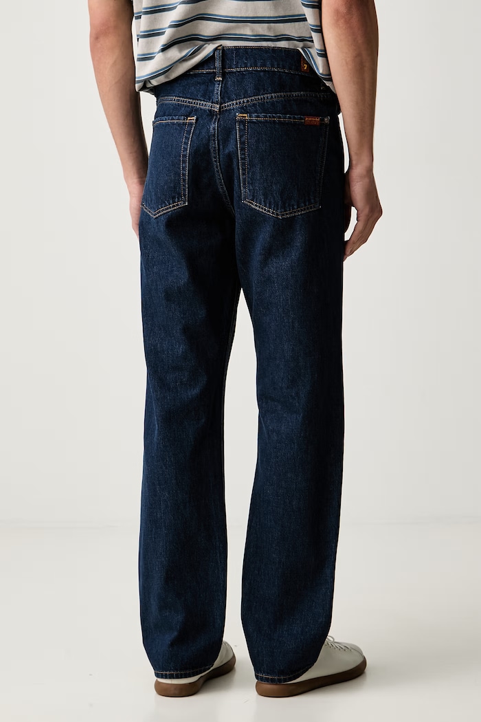 Oblačila 7 FOR ALL MANKIND ravne kavbojke moške 7TD80066 mornarsko modra