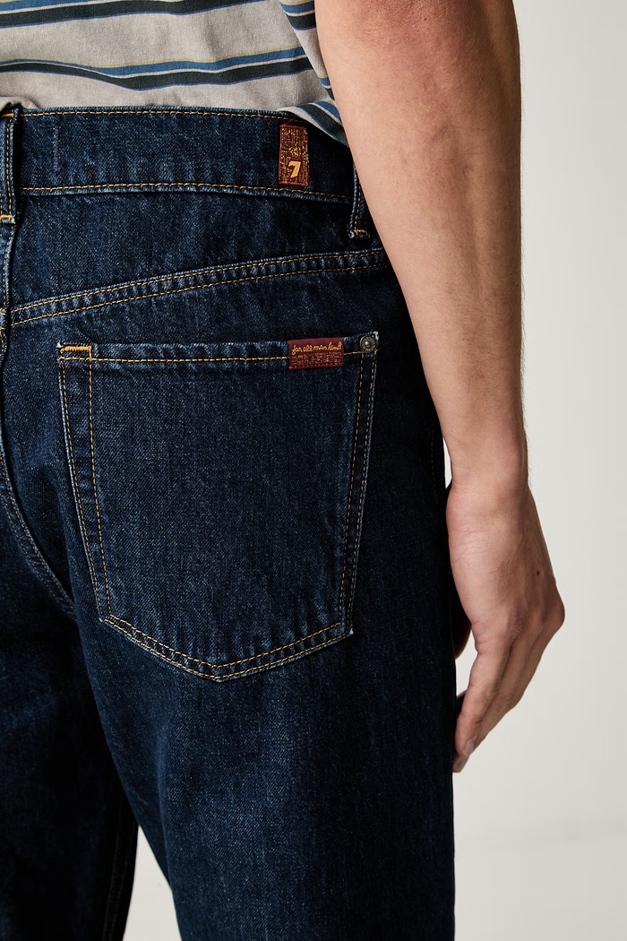 7 FOR ALL MANKIND ravne kavbojke moške mornarsko modra 7TD80066