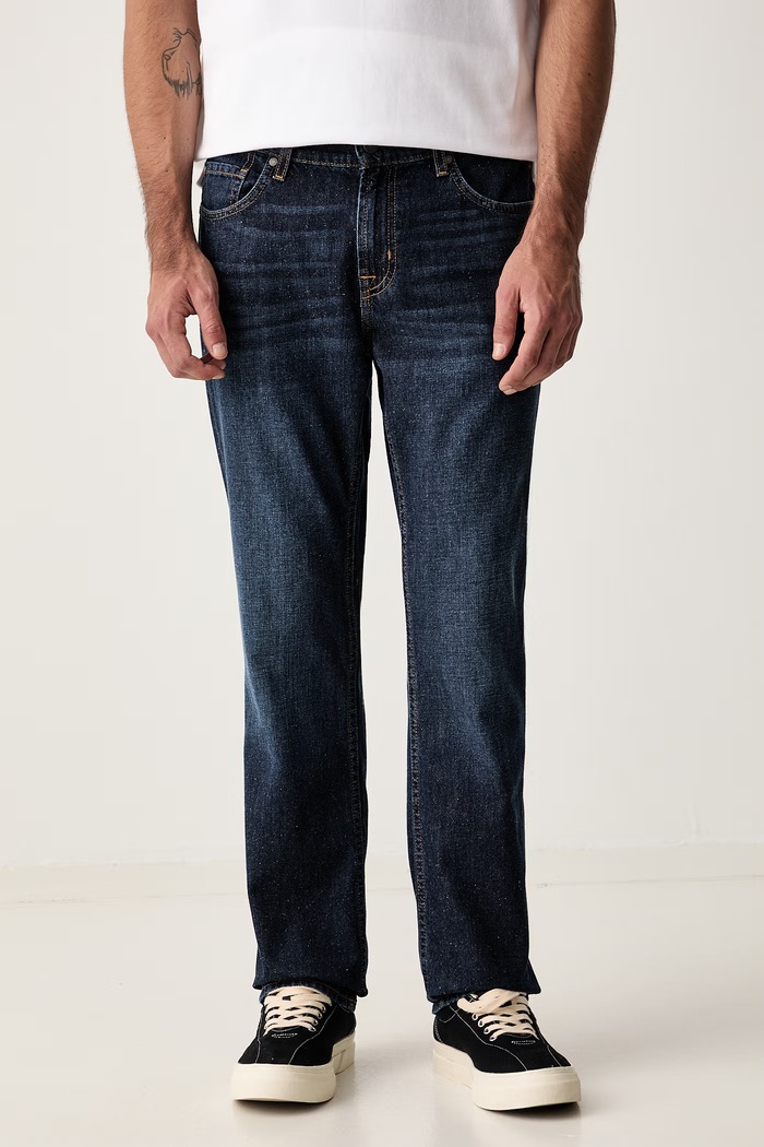 7 FOR ALL MANKIND jeansy straight męskie granatowy 7TE70G07