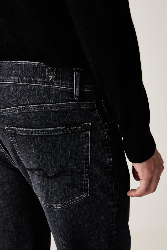 7 FOR ALL MANKIND jeansy slim fit męskie szary 7TC40C34