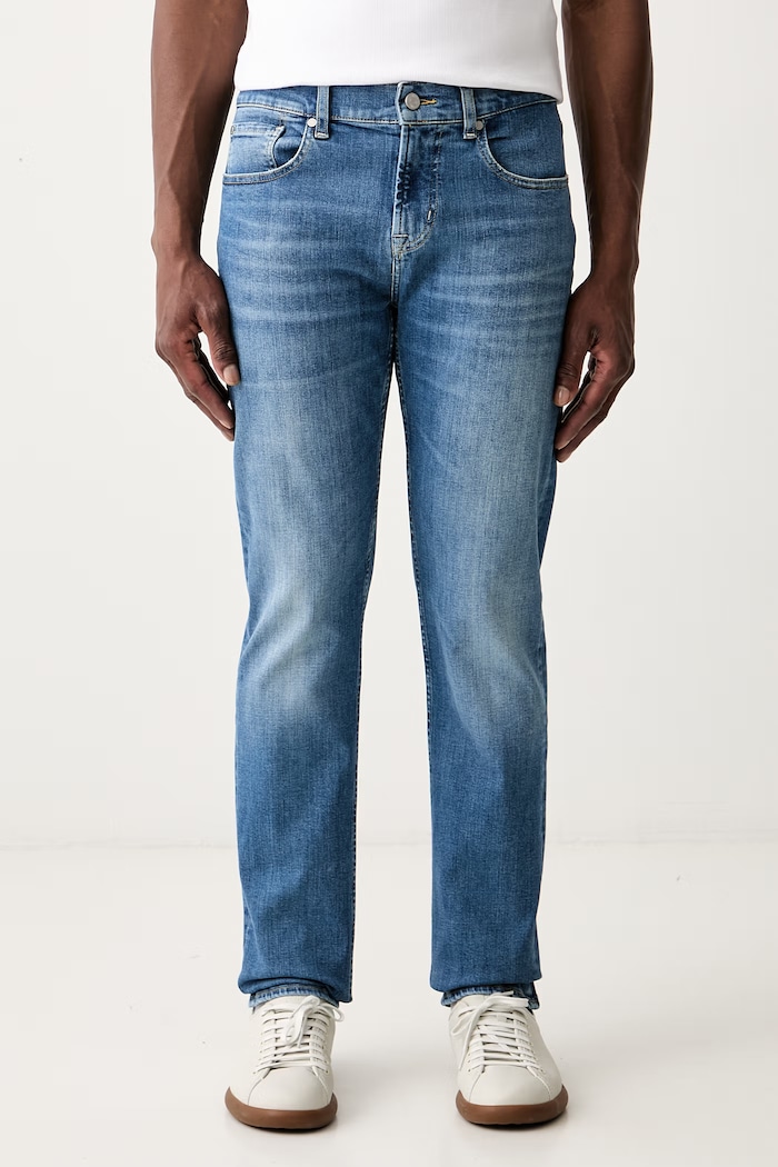 7 FOR ALL MANKIND jeansy slim fit męskie niebieski 7TC40C12