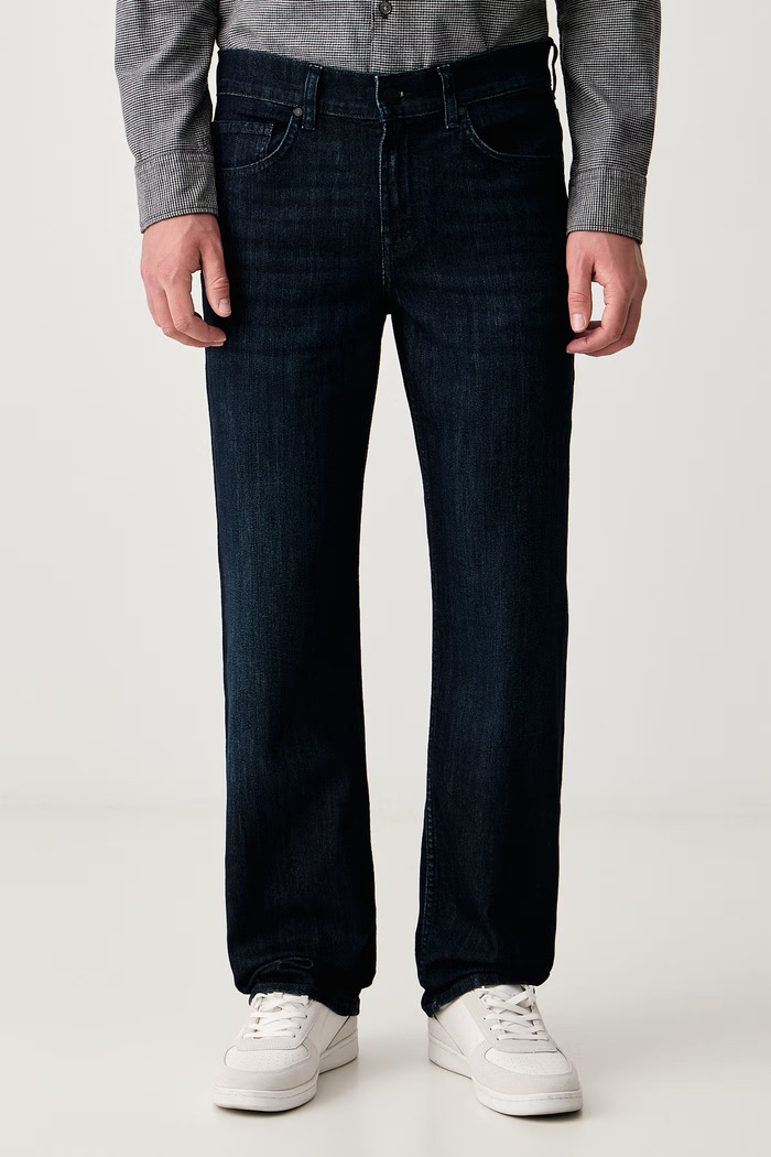 7 FOR ALL MANKIND Jeansy straight męskie granatowy 7TC8083L