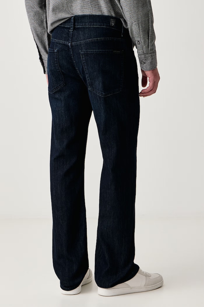 Odzież 7 FOR ALL MANKIND Jeansy straight męskie 7TC8083L granatowy