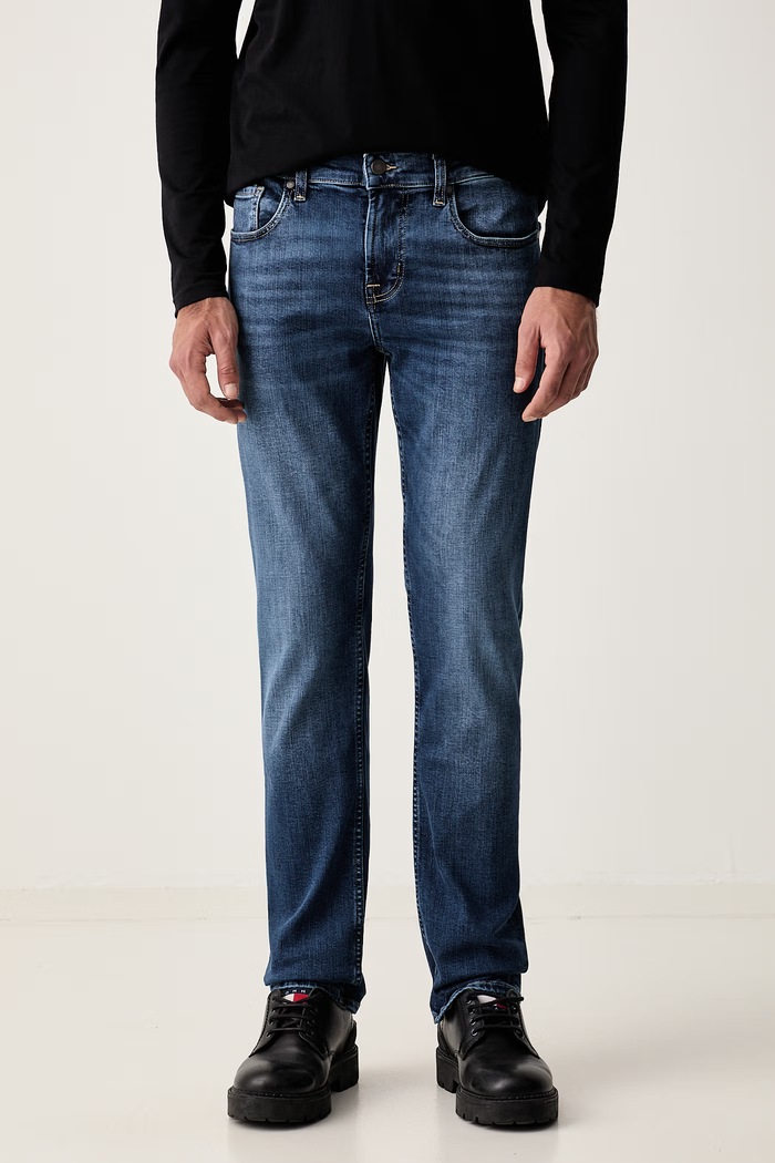 7 FOR ALL MANKIND jeansy slim fit męskie niebieski 7TC40C42