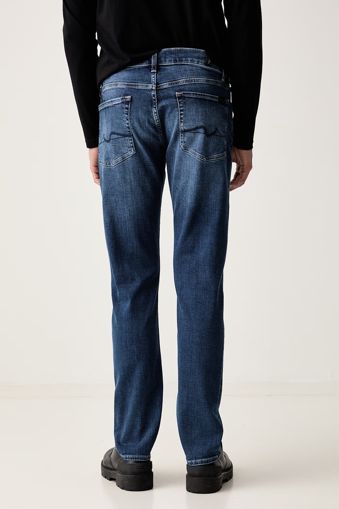 Odzież 7 FOR ALL MANKIND jeansy slim fit męskie 7TC40C42 niebieski