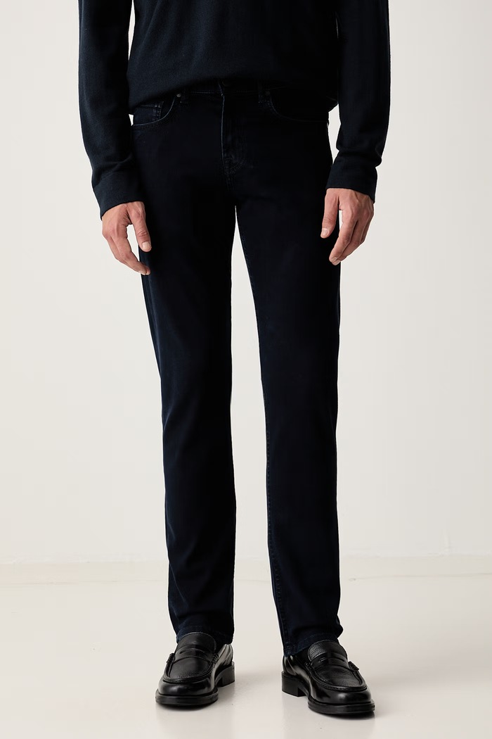 7 FOR ALL MANKIND jeansy slim fit męskie granatowy 7T033B78