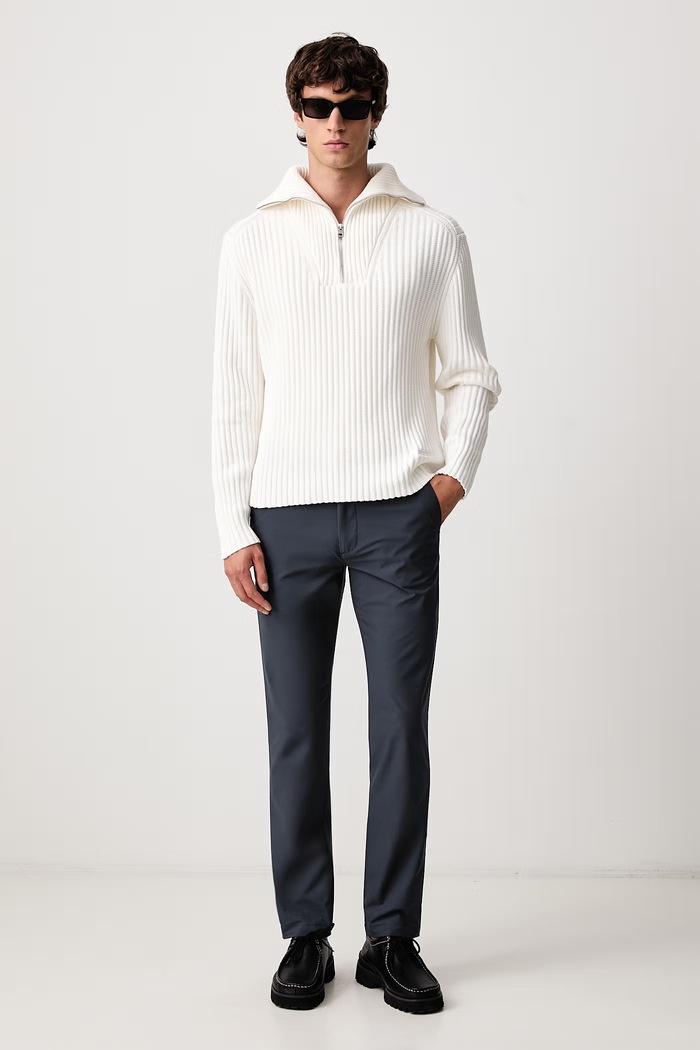 Calvin Klein Spodnie slim fit męskie LV04LF627G szary AW26