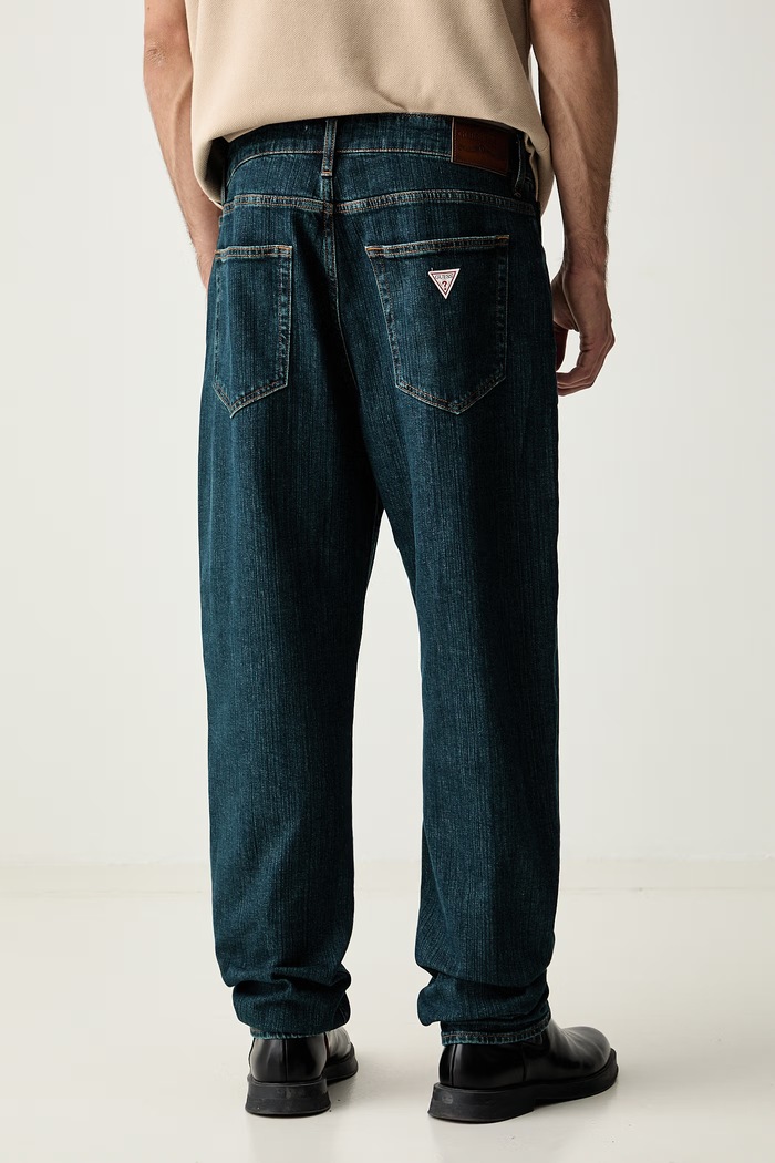 Oblečení Guess Jeans relaxed fit džíny pánské M6YA90.D1245 námořnická modř