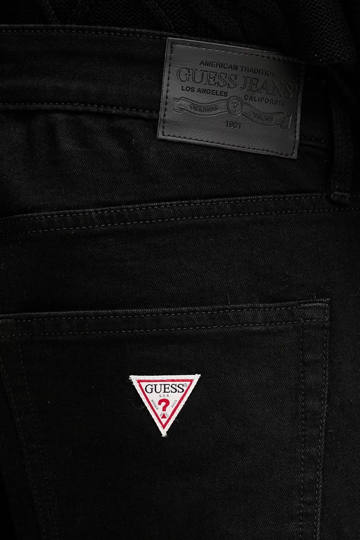 Guess Jeans slim kavbojke moške črna M5YA1C.D6311