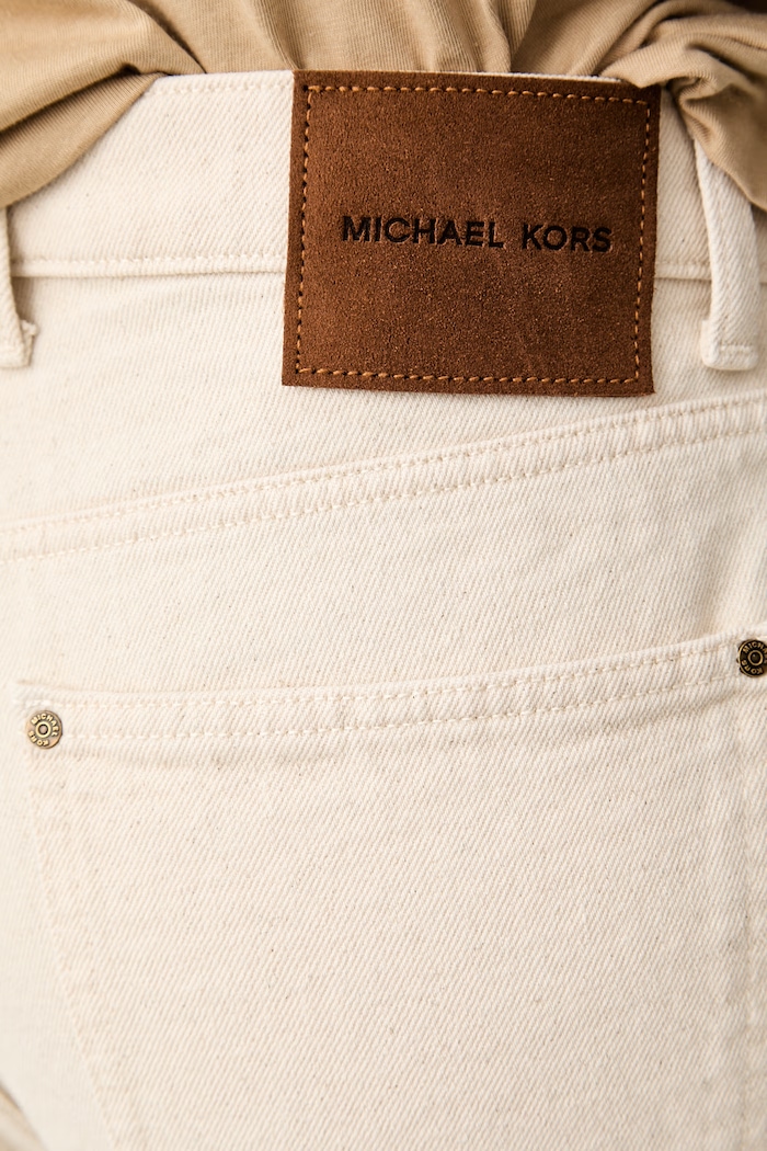 Michael Kors jeansy regular męskie beżowy CT6900UHNG