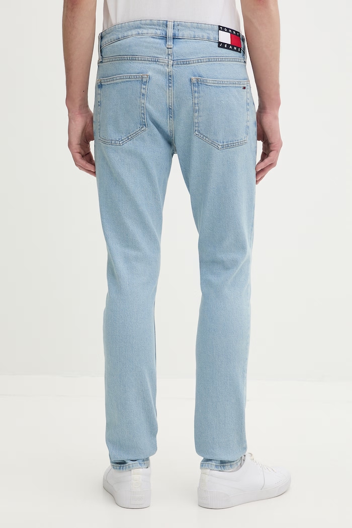 Oblačila Tommy Jeans slim taper kavbojke moške DM0DM23642 modra