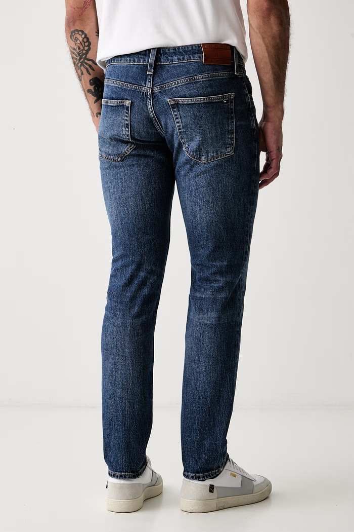Ρούχα Tommy Jeans slim fit Ανδρικά DM0DM23655 σκούρο μπλε
