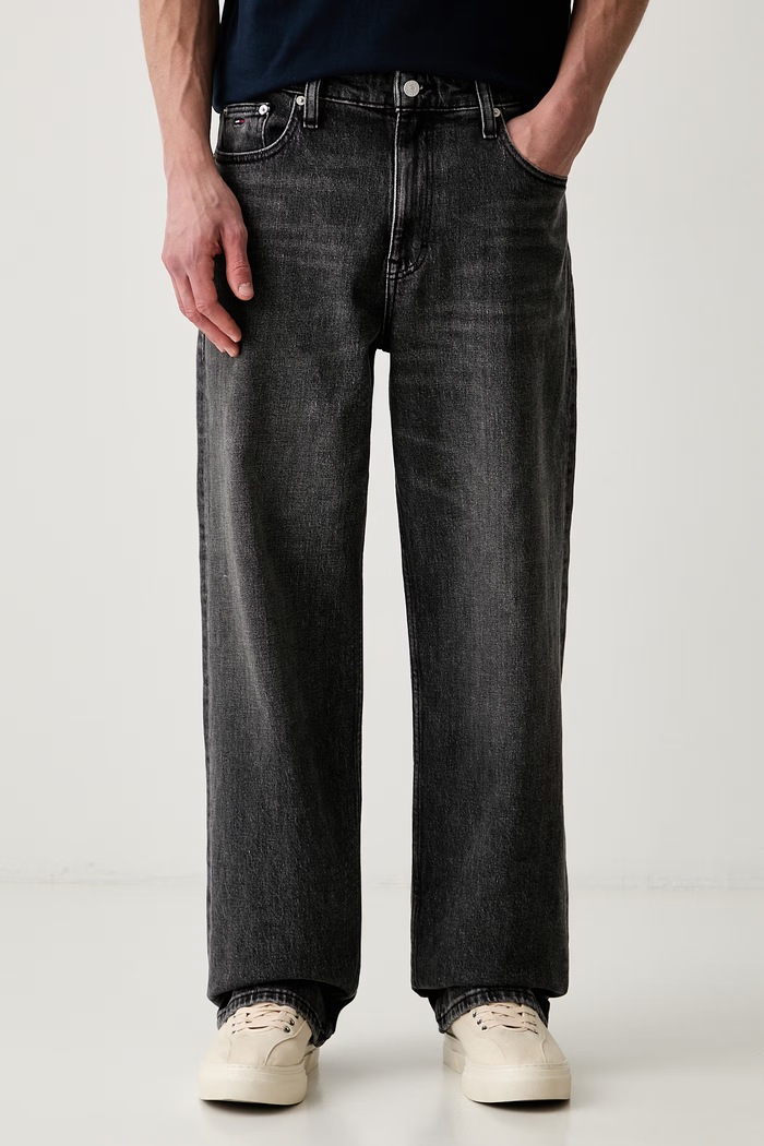 Tommy Jeans jeansy relaxed fit męskie szary DM0DM23364