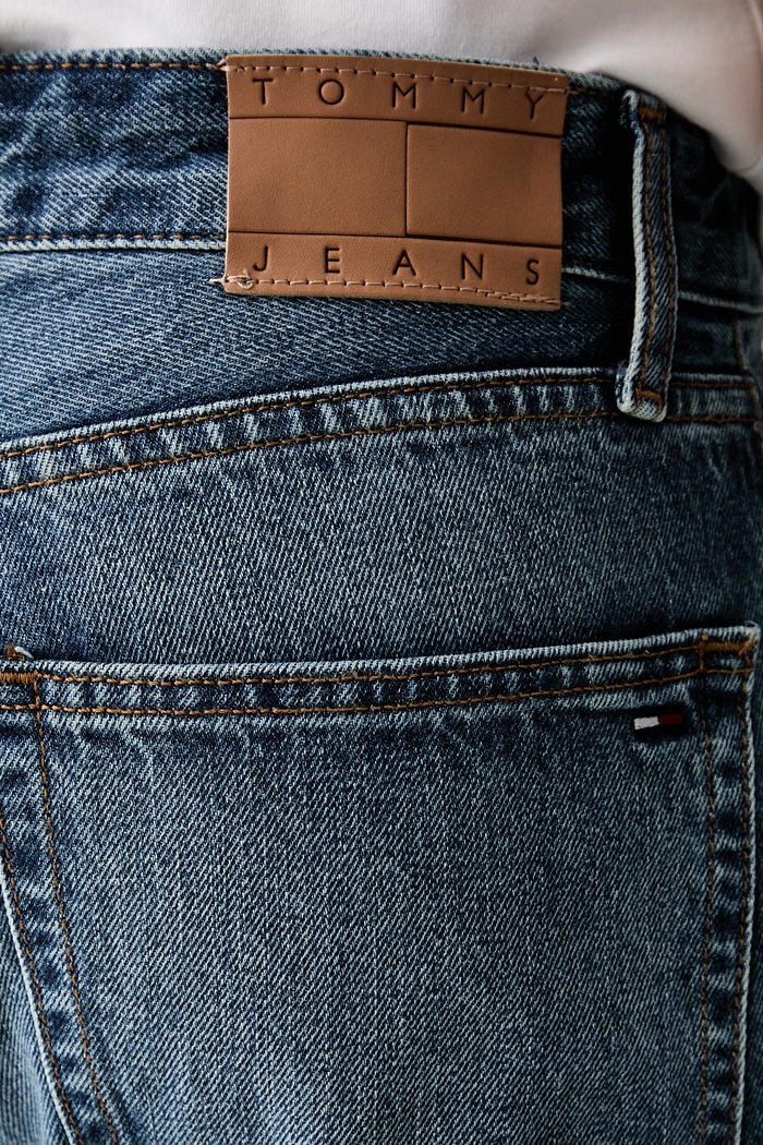 Tommy Jeans jeansy straight męskie niebieski DM0DM23358