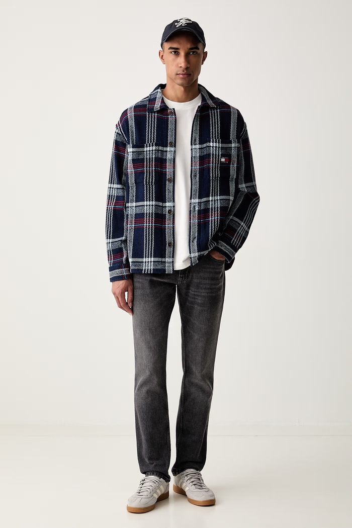 Tommy Jeans jeansy slim fit męskie DM0DM23341 szary AW26