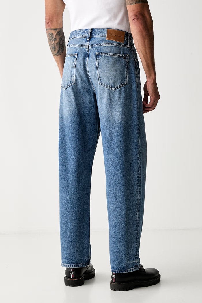 Oblečení Tommy Hilfiger džíny loose pánské MW0MW43488 modrá