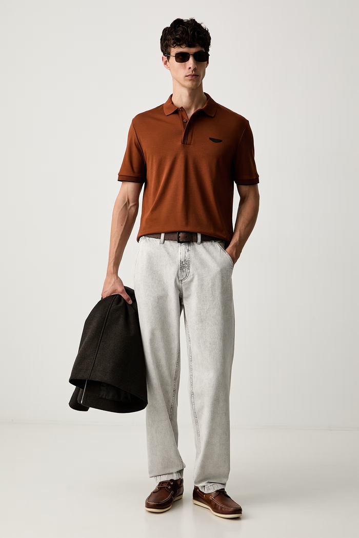 BOSS Orange relaxed fit džíny pánské Skye_Hybrid 50568194 šedá AW26