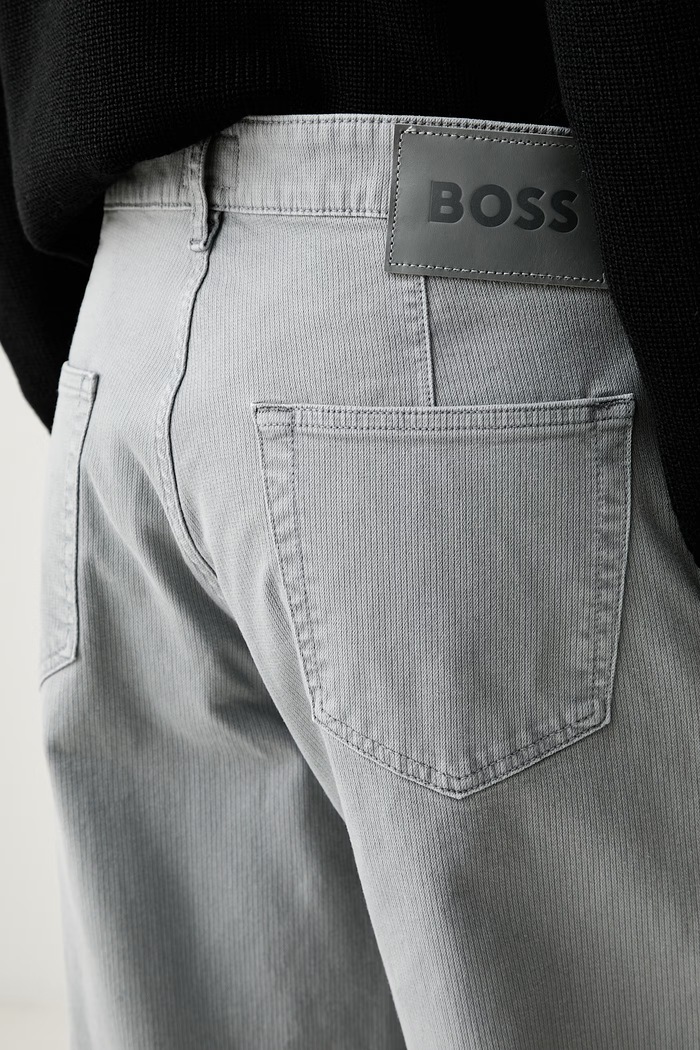 BOSS Orange jeansy relaxed fit męskie Skye_Hybrid szary 50566107