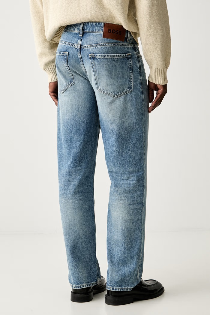 Odzież BOSS Orange jeansy relaxed fit męskie KEYES 50566106 niebieski