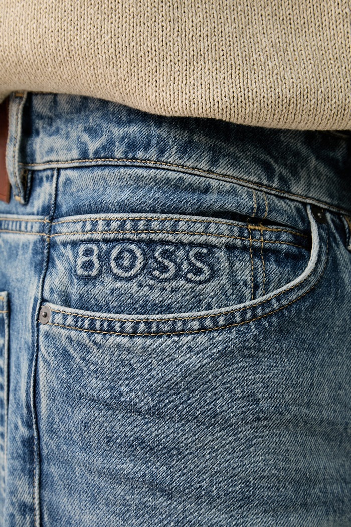 BOSS Orange jeansy relaxed fit męskie KEYES niebieski 50566106