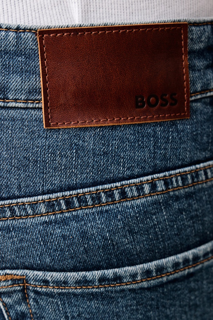 Jeansy regular męskie RE.MAINE BOSS Orange 50566053 niebieski