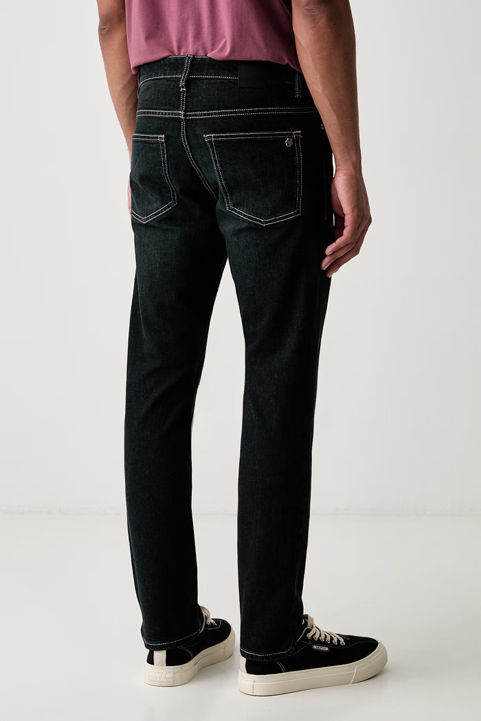 Odzież BOSS Orange jeansy slim fit męskie DELAWARE-2-BO 50566047 czarny
