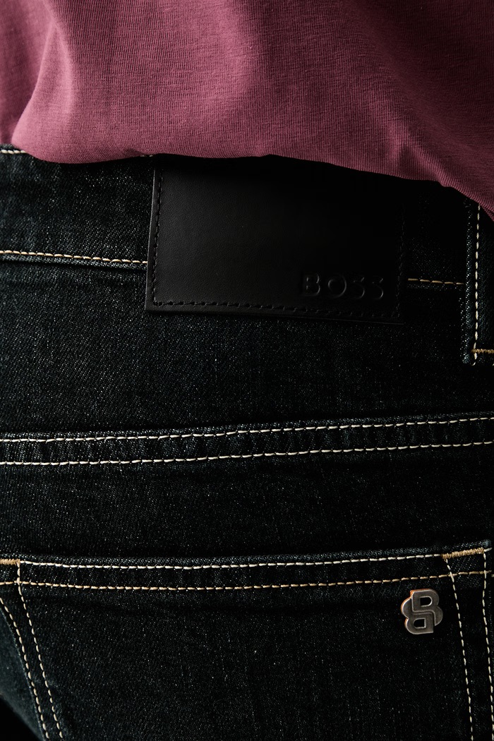BOSS Orange jeansy slim fit męskie DELAWARE-2-BO czarny 50566047