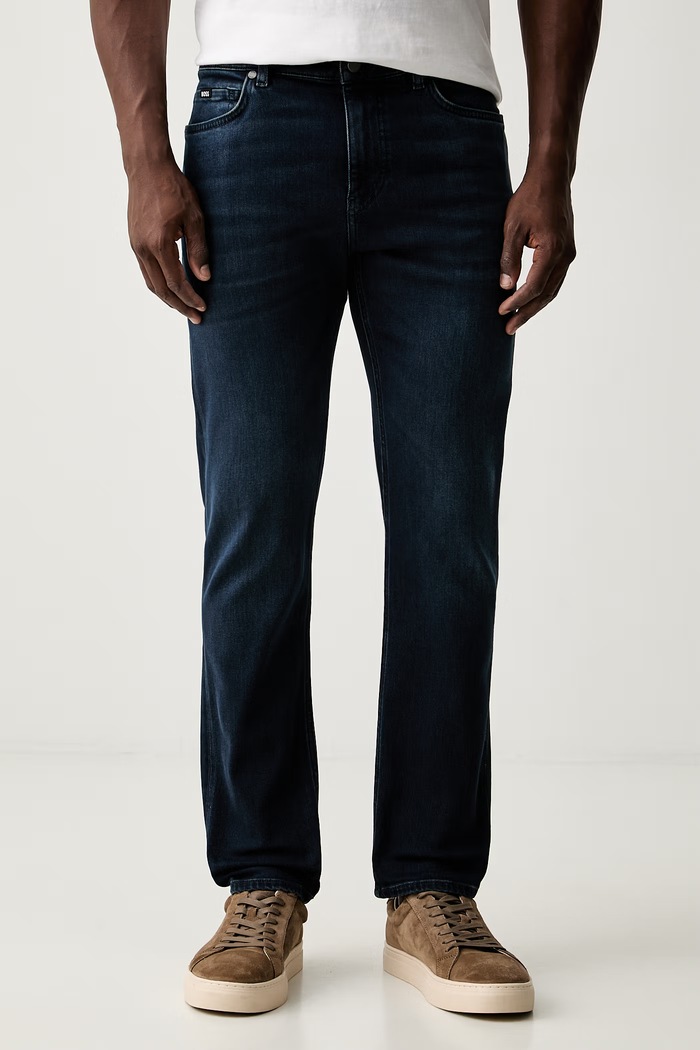 BOSS slim fit traperice za muškarce P-Delaware mornarsko plava 50566914