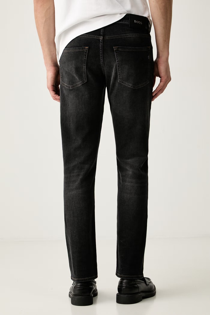 Odzież BOSS jeansy slim fit męskie H-Delaware 50564384 czarny