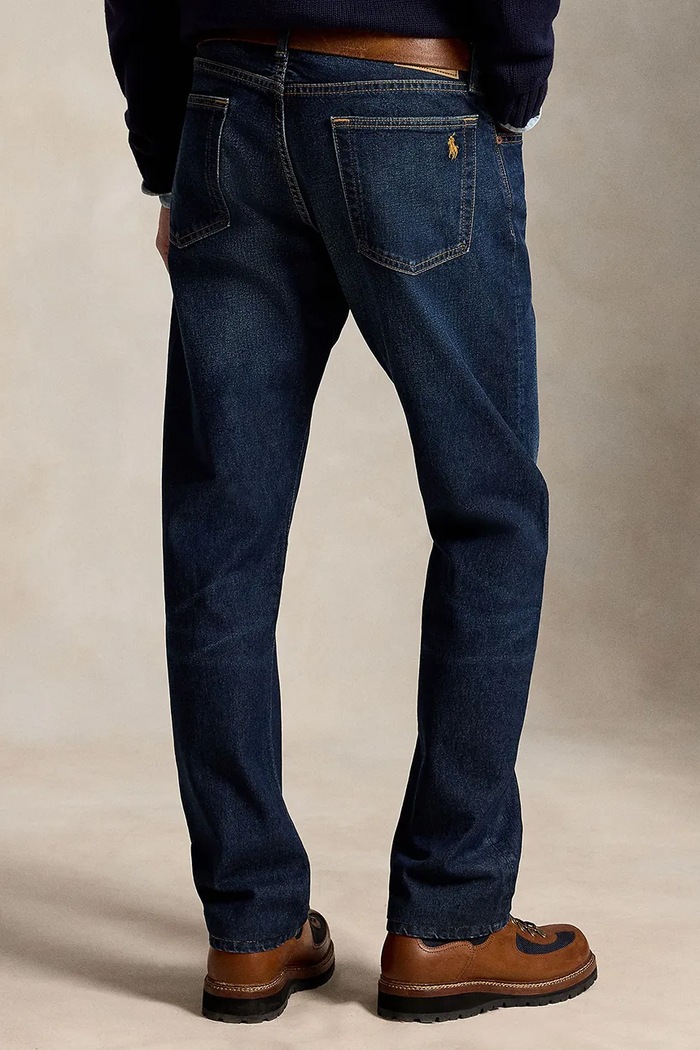 Polo Ralph Lauren ravne kavbojke moške 710B21046 modra AW26