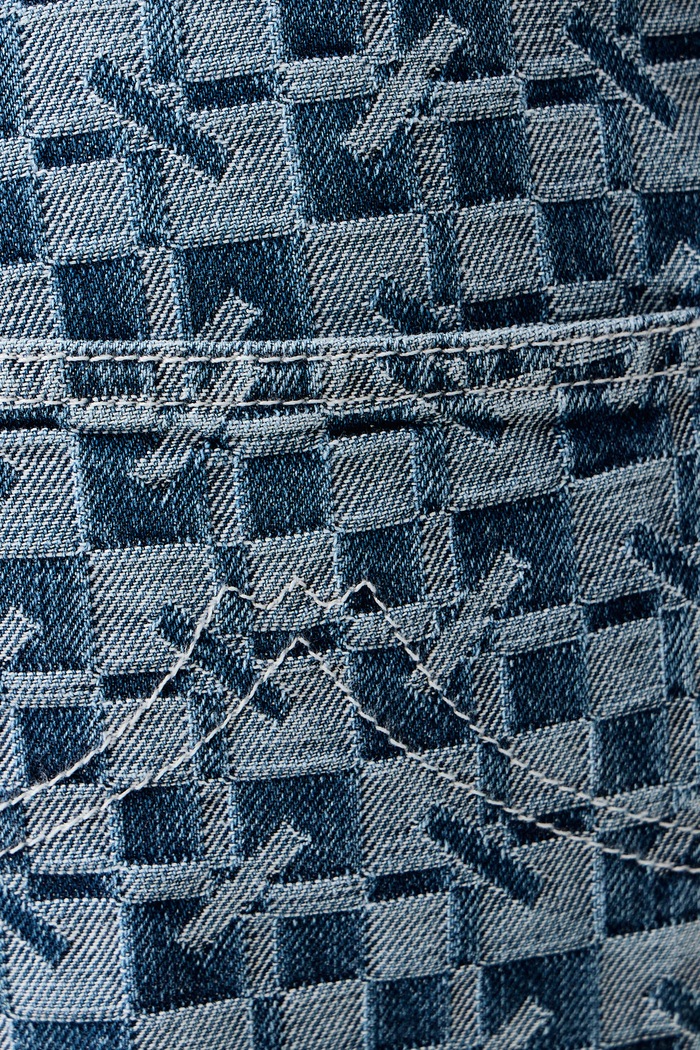 Jeansy męskie Kenzo FG65DP4277J4 niebieski